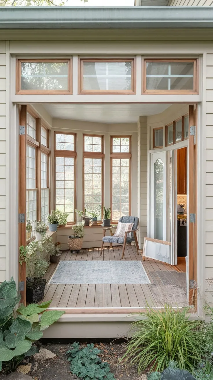 Sunroom windows: where indoor comfort meets outdoor views.
