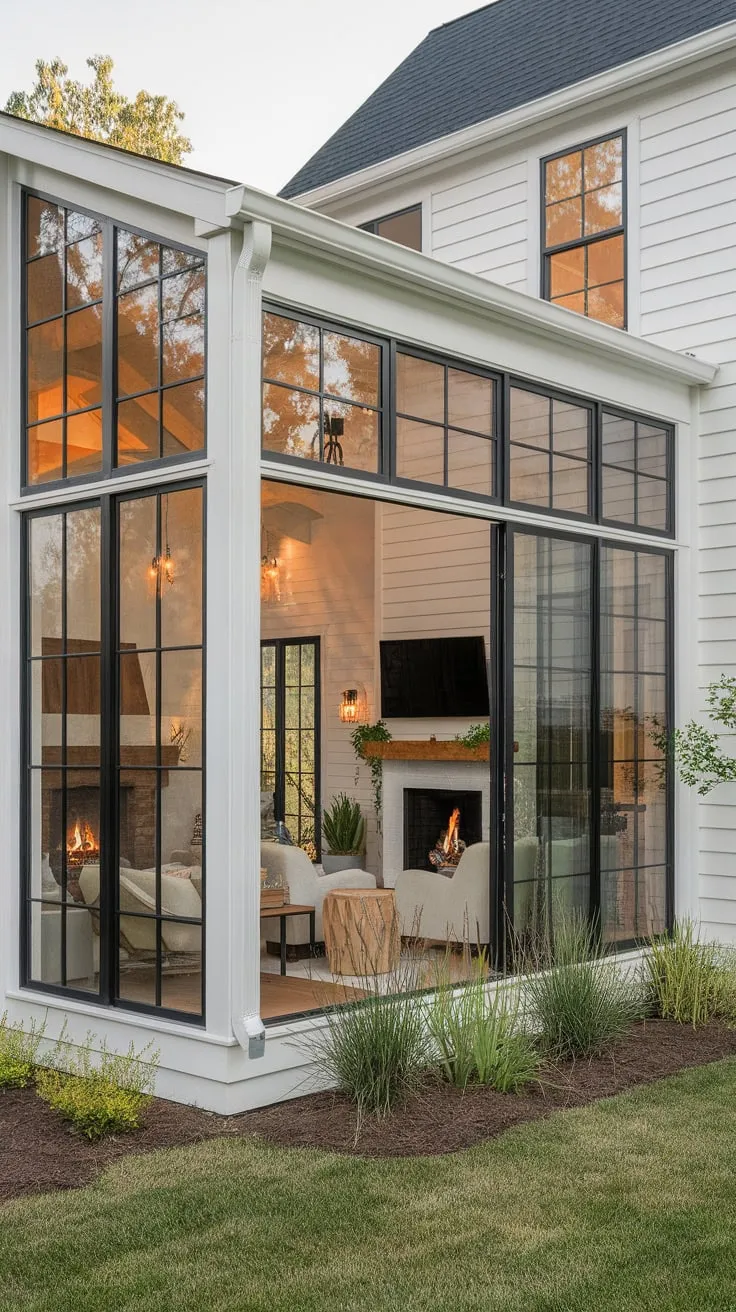 Sun-kissed relaxation, fireplace glow: my happy place.