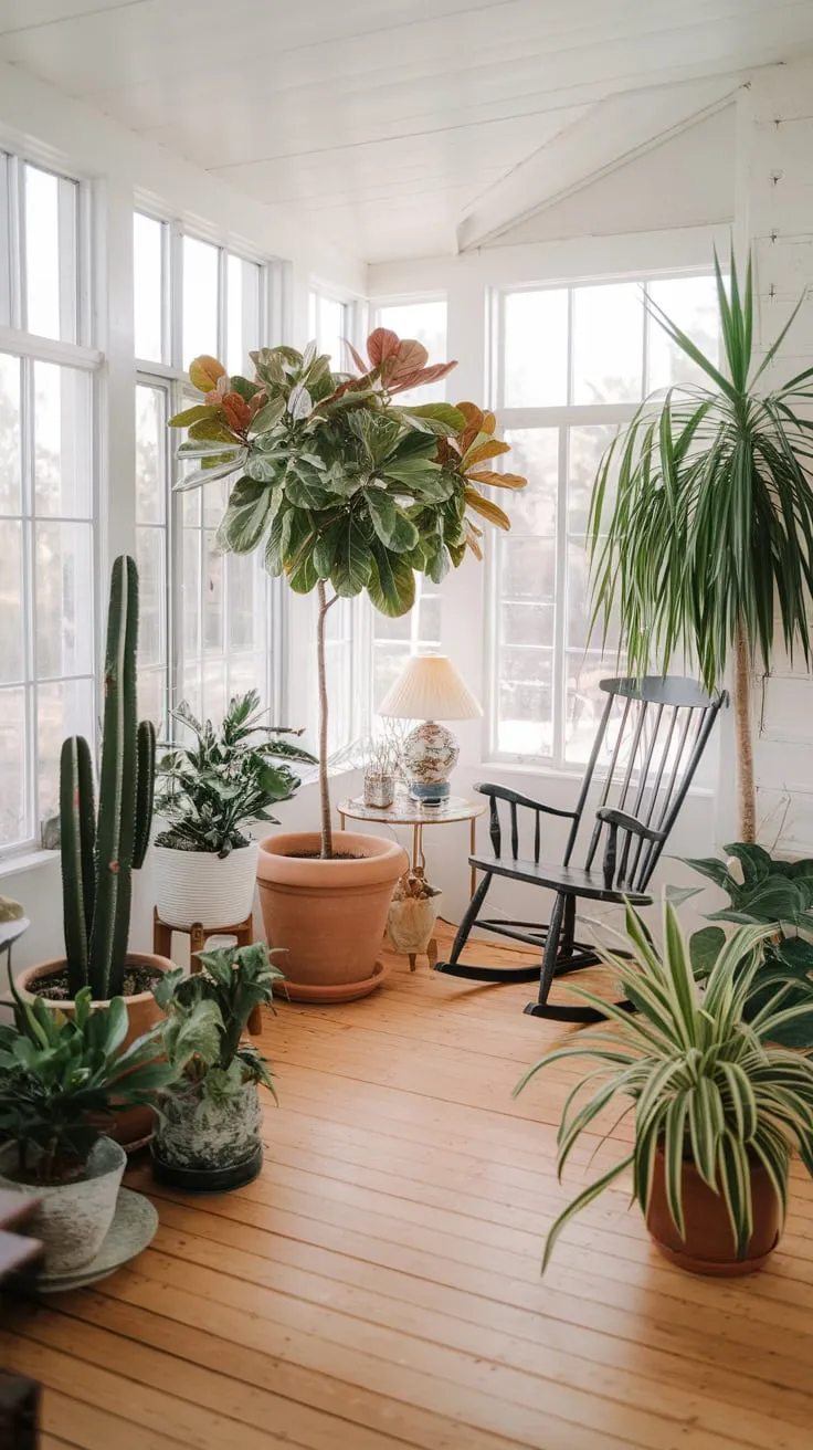 Sunlight, succulents, and serenity: my sunroom sanctuary.