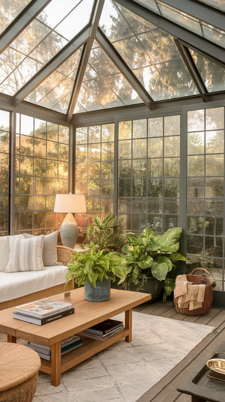 Sunshine, serenity, and a sunroom sanctuary.