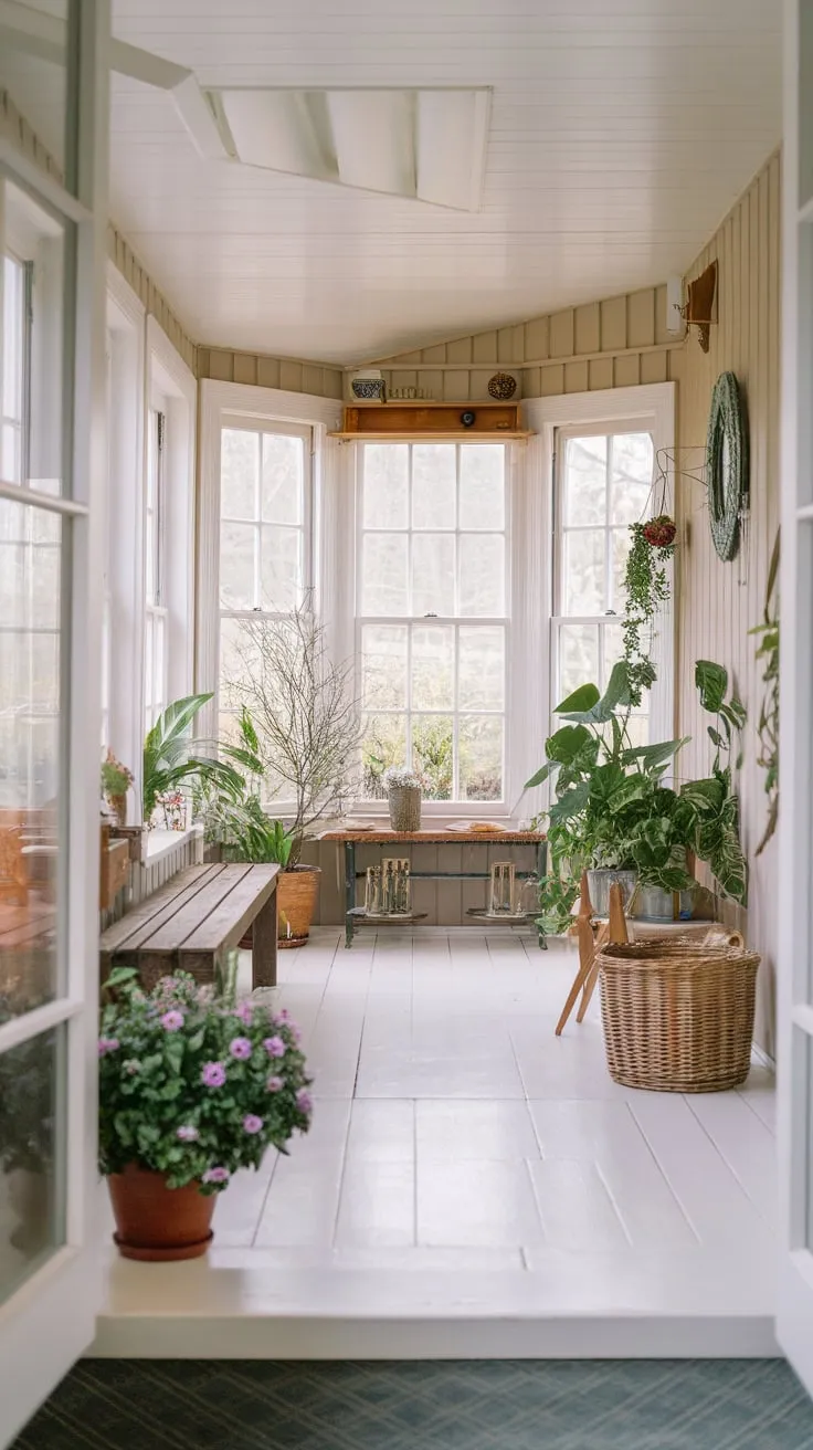 Sunlight, serenity, and a sunroom sanctuary.