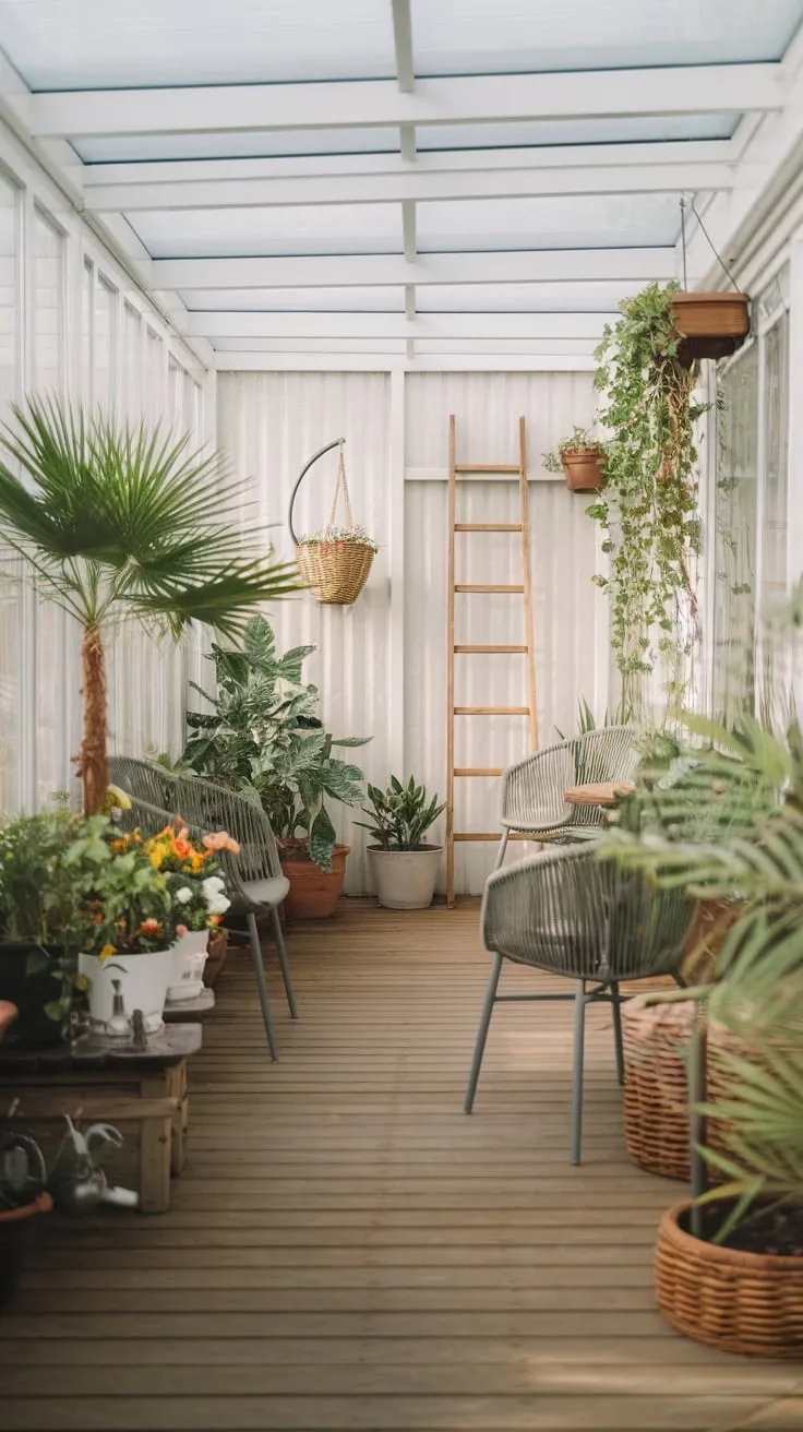 My sunroom: where indoor jungle dreams come true.