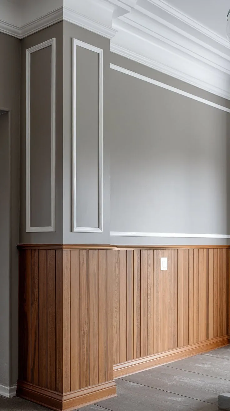 From drab to fab!  This room remodeling project features breathtaking tall wainscoting, a testament to the versatility of wainscoting styles.  The board and batten design, extending to the ceiling, adds architectural interest and depth.  The new wall, also adorned with this stunning wainscoting, proves that DIY wainscoting can achieve professional results.  Imagine this dining room wainscoting in your own home—or even a wainscoting bathroom!