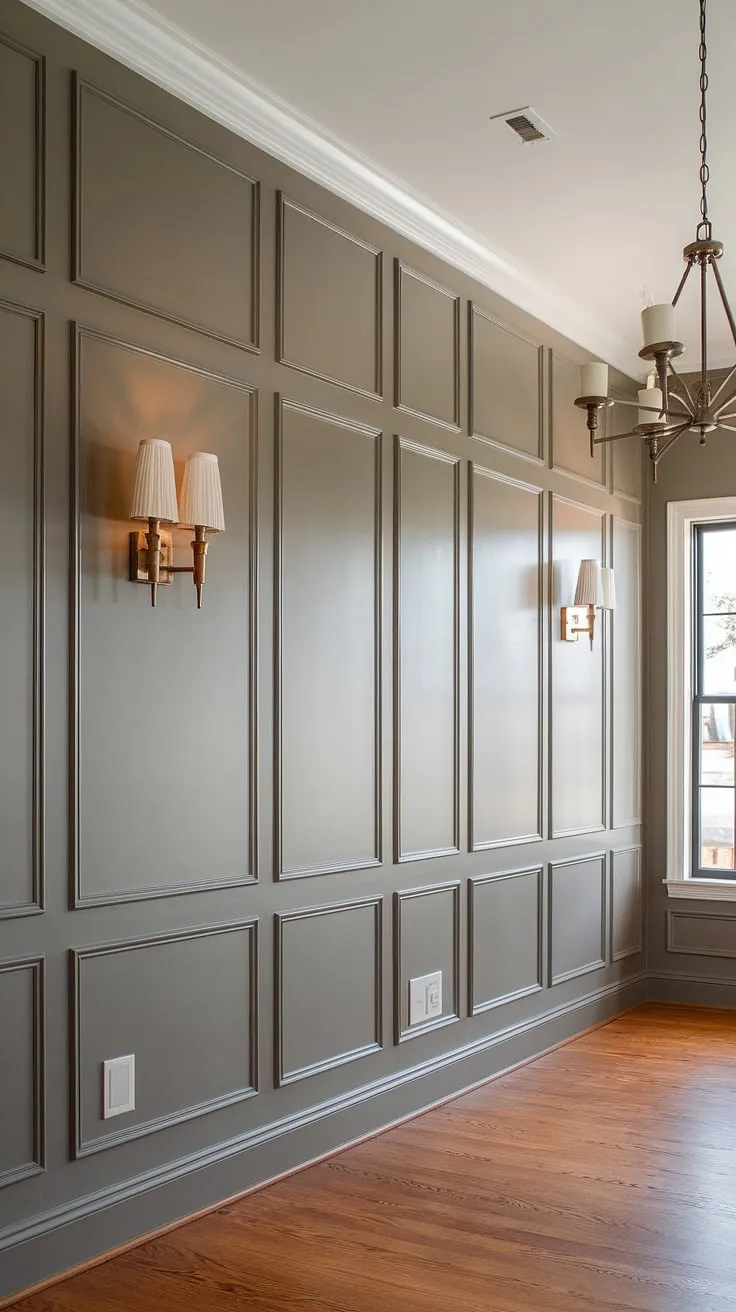 This dining room's transformation is breathtaking!  The new wall, painted to perfection, showcases stunning tall wainscoting, a unique board and batten style that extends from floor to ceiling.  A testament to the power of DIY wainscoting and room remodeling, this design proves that even wainscoting bathroom applications can inspire grander projects.  The various wainscoting styles available are endless, but this one truly stands out.