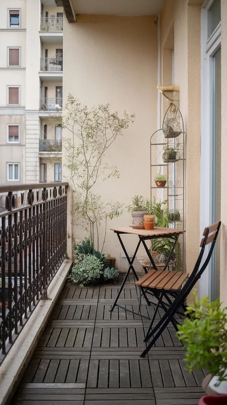 This apartment terrace design proves that even a small balcony can be a stylish oasis. Explore these balcony ideas and small porch ideas for your own terrace apartment, finding the perfect small balcony setup and how to decorate a small balcony.