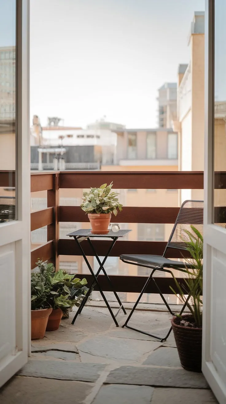 Transform your apartment balcony into an urban oasis with these condo terrace ideas. This small outdoor balcony showcases clever small balcony decoration and small outdoor balcony ideas, perfect for relaxing evenings.