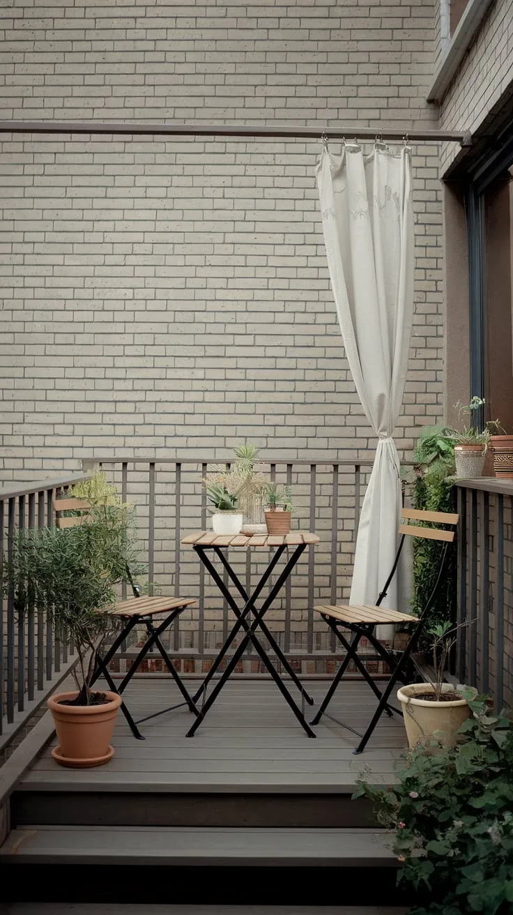 Transform your small terrace balcony into a relaxing retreat with these simple balcony decorating ideas. Perfect for apartment balcony ideas or condo terrace ideas, this small outdoor balcony showcases how a little goes a long way.