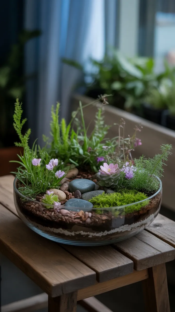 Tiny Lush Eden on Rustic Wood