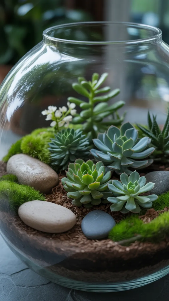 Emerald Oasis in Glass