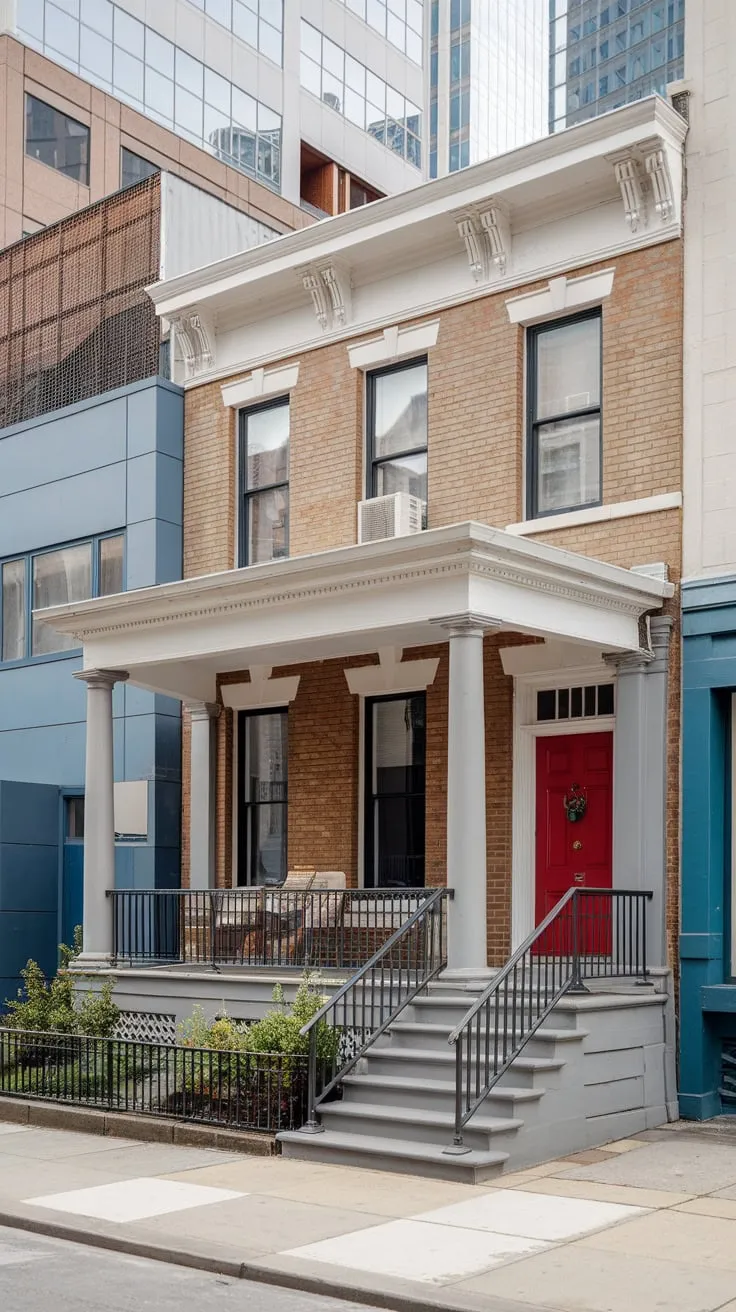 Charming Urban Townhouse with a Welcoming Porch