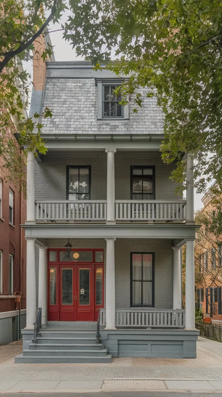 Historic Townhouse Front Porch in the Heart of the City