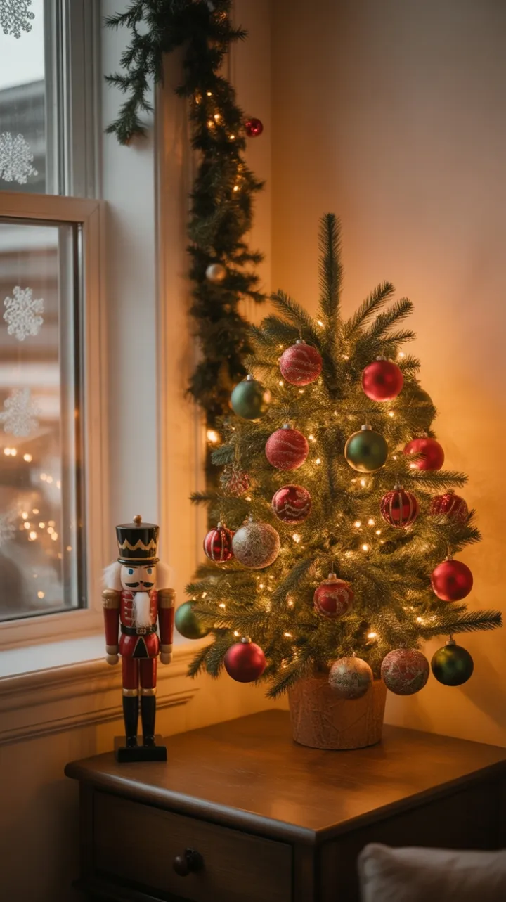 Warm and Cozy Vintage Christmas Corner