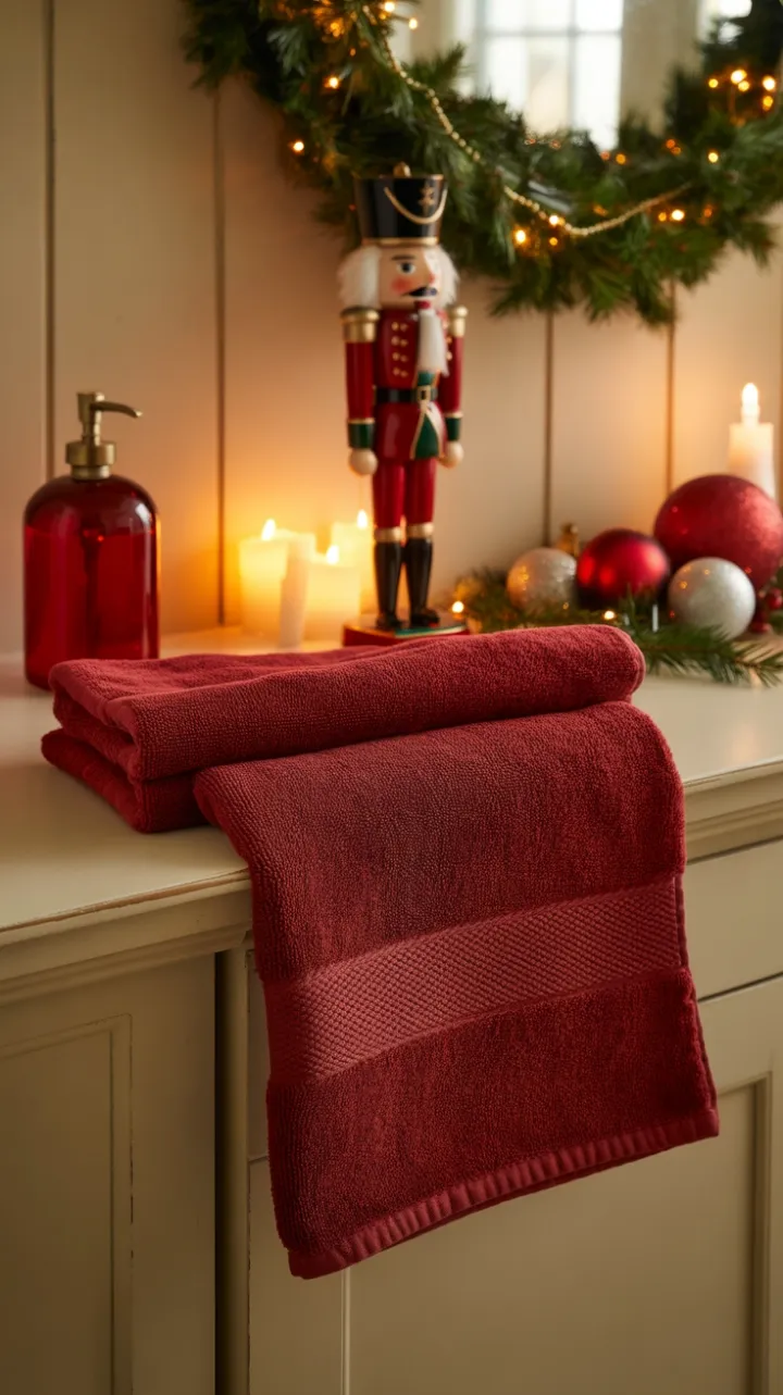 Yuletide Warmth in a Vintage Bathroom