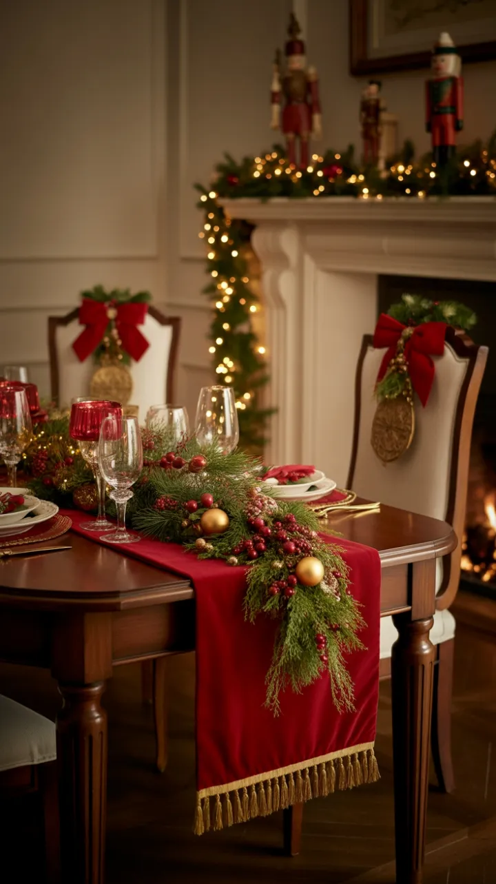 A Classic Christmas Feast in Velvet and Gold