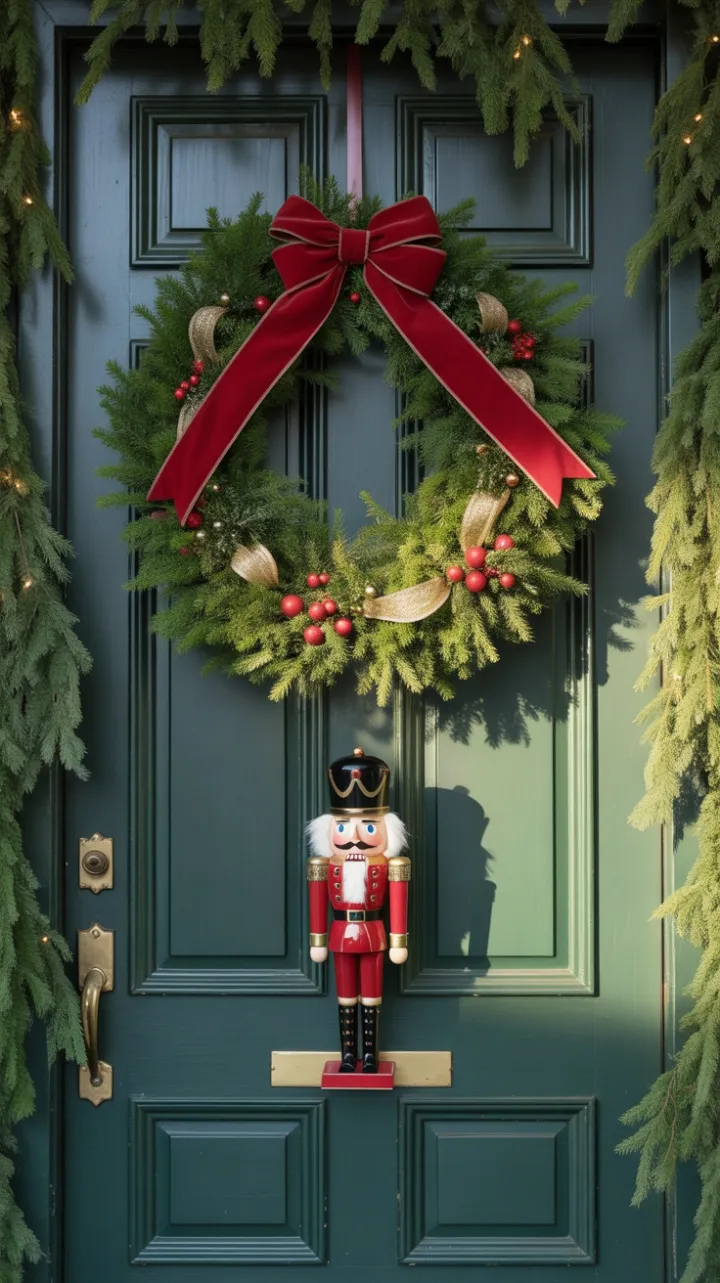 A Timeless Holiday Welcome in Velvet and Gold