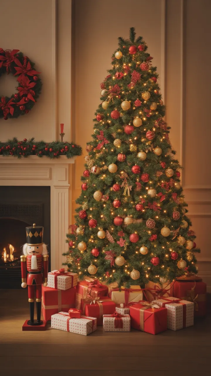Timeless Christmas Elegance in a Cozy Living Room
