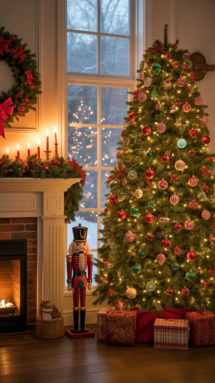 Timeless Hearthside Christmas in Golden Light