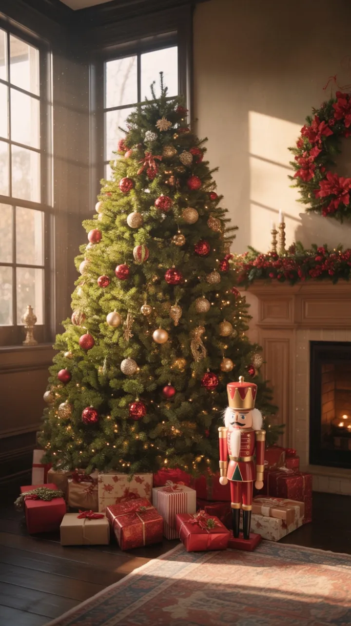 Timeless Christmas Magic in a Golden Glow
