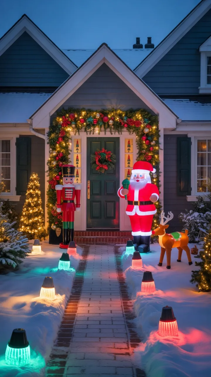 Twinkling Welcome on a Snowy Christmas Eve