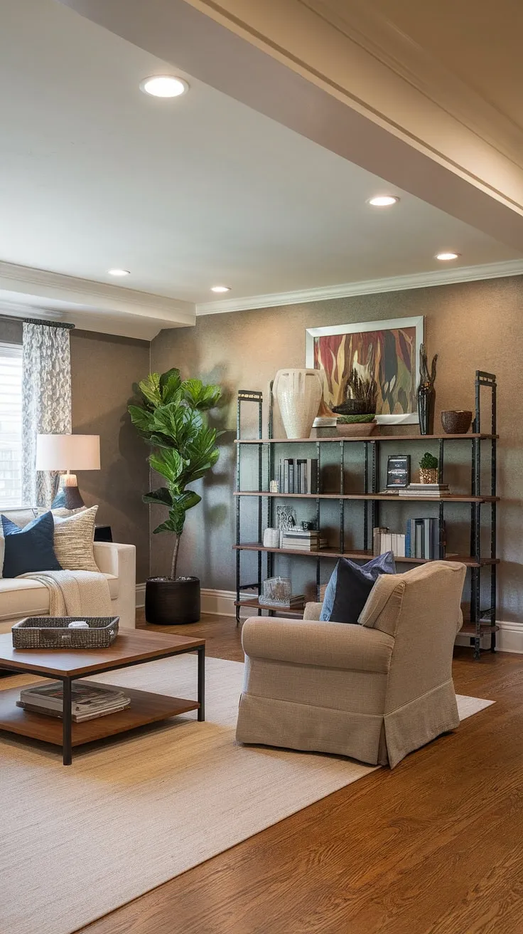 From forgotten basement to inviting living space. This remodel showcases the transformative power of design, proving that even the lowest level can become a home's heart. The textured walls, warm hardwood floors, and thoughtful details create a cozy and stylish retreat.