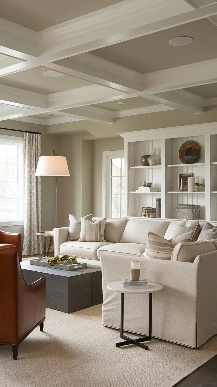 From forgotten basement to cherished living space. This transformation proves that even the most underutilized areas can become havens of comfort and style, showcasing the power of thoughtful design and a neutral palette. The exposed beams add a touch of rustic charm, perfectly complementing the modern furniture and creating a truly inviting atmosphere.