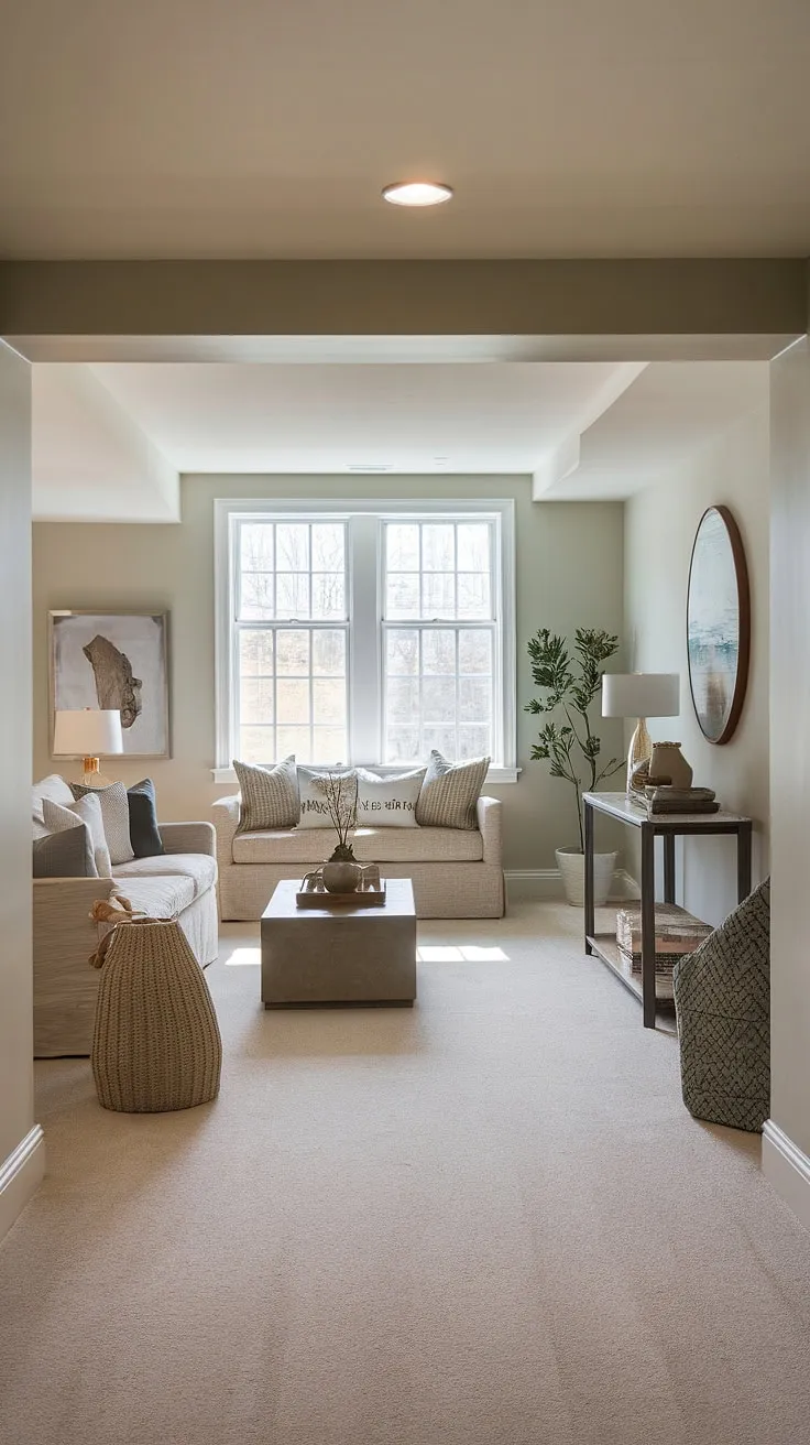 From dark and dreary to bright and airy! This basement remodel proves that even the lowest level can become a haven of comfort and style. A cozy sofa, soft lighting, and a touch of greenery create a space perfect for relaxation and entertaining. A true testament to the power of transformation.