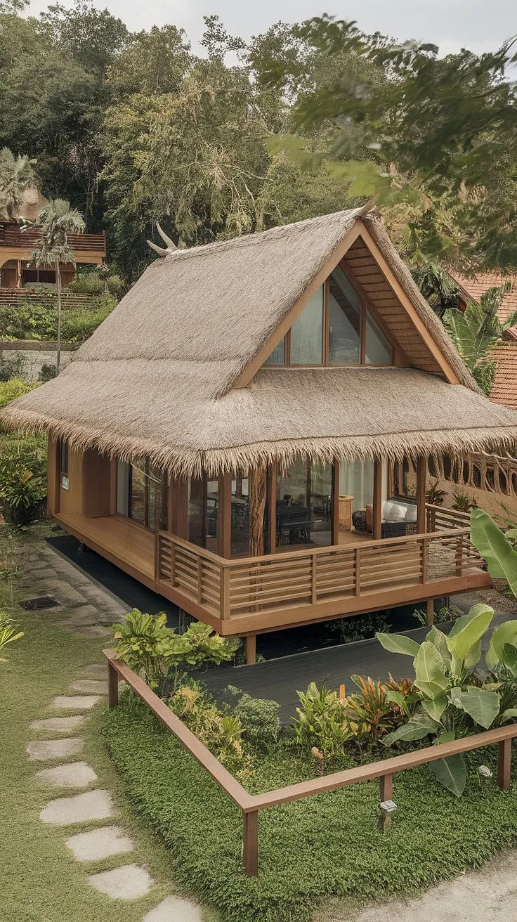 Modern Thai architecture blends tropical design and lush surroundings for a tranquil escape