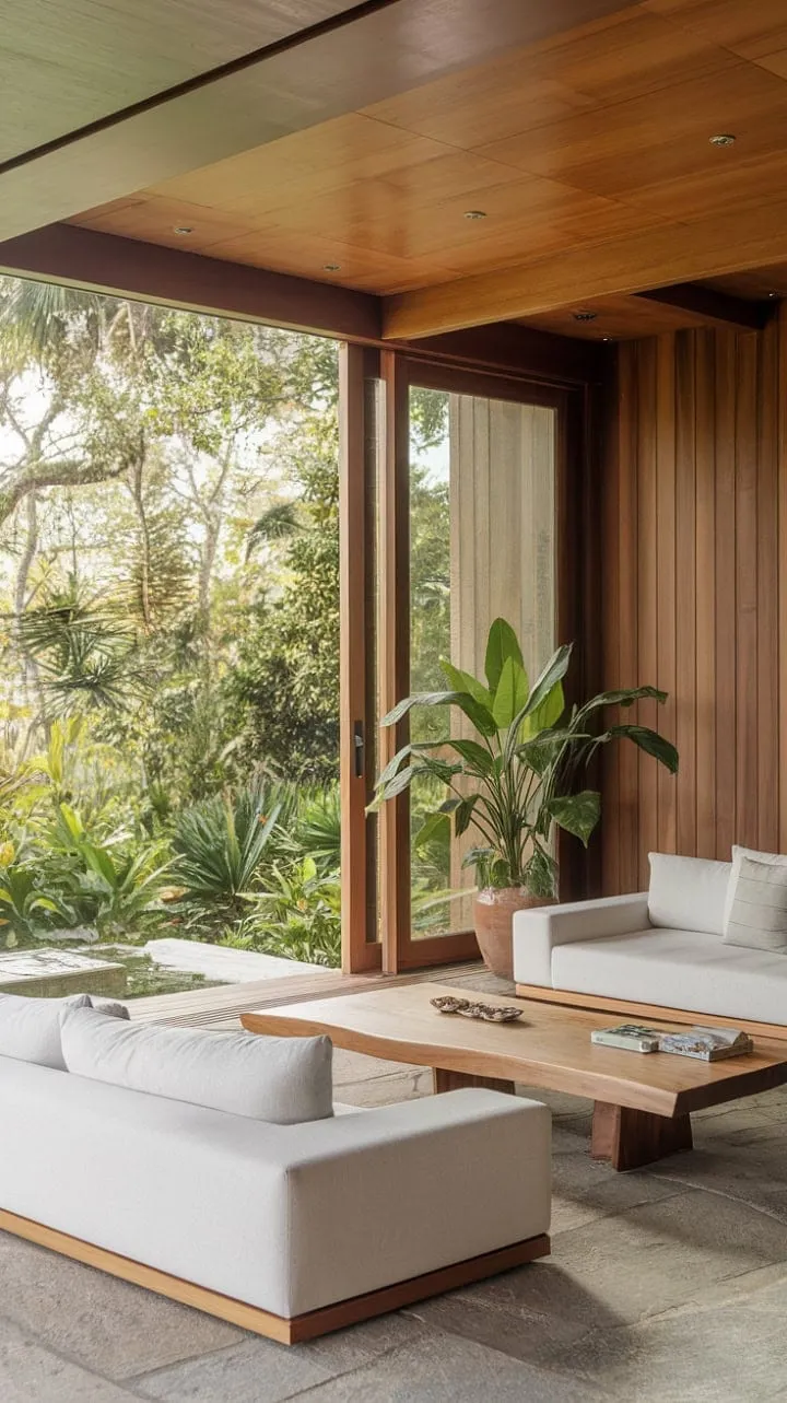 This stunning tropical haven seamlessly blends minimalist design with natural beauty, offering a tranquil sanctuary for ultimate relaxation.