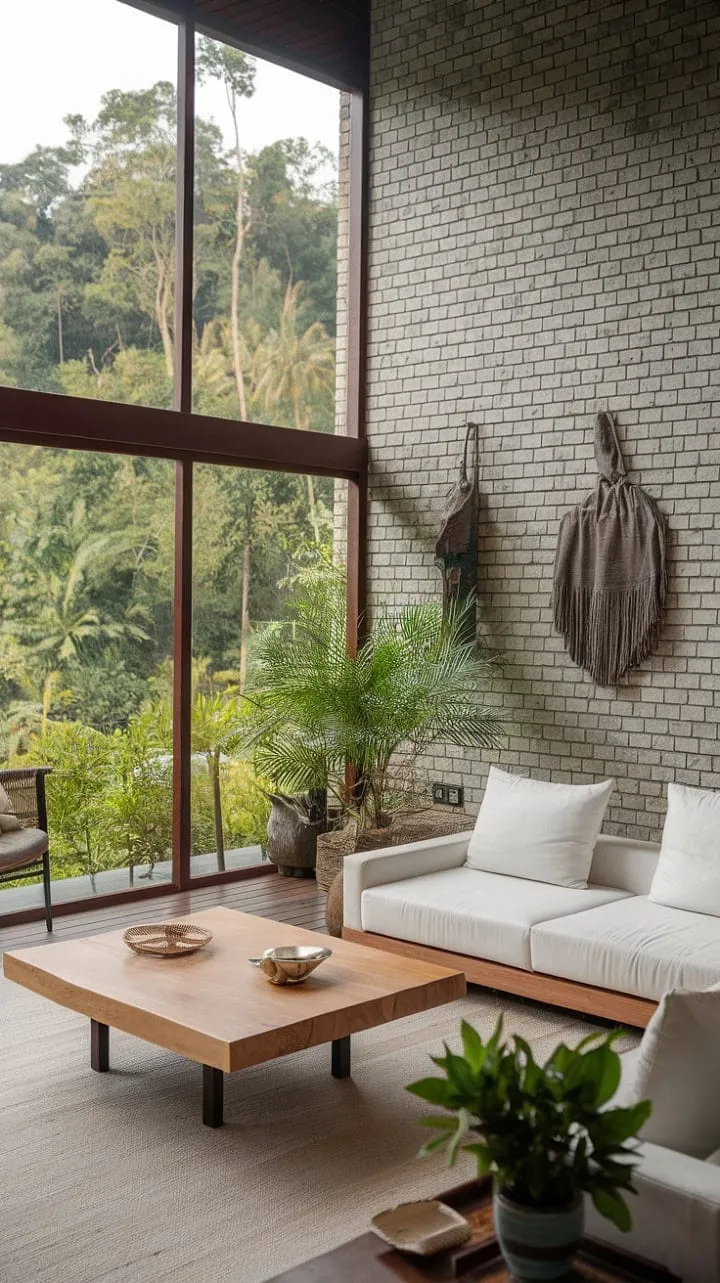 This tropical haven seamlessly merges cozy interiors with stunning outdoor vistas, offering a tranquil escape for rejuvenation and peace.