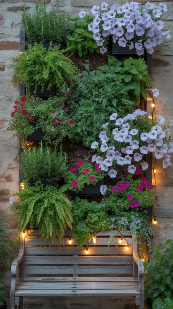 String-Lit Stonewall Garden Retreat