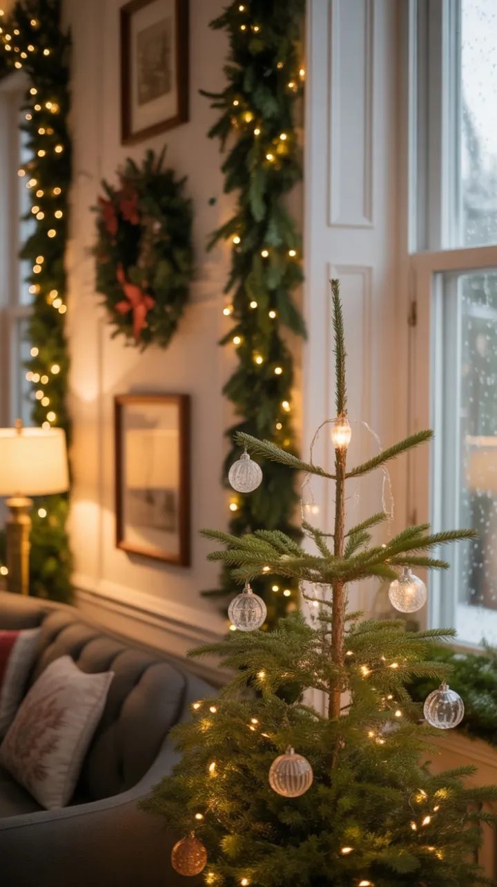 Snow-Kissed Victorian Christmas Aglow with Antique Ornaments