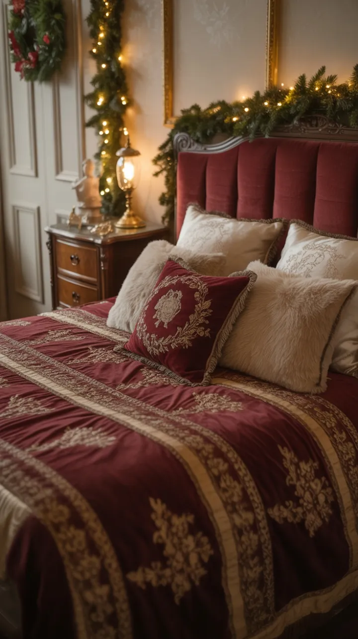 Victorian Velvet Retreat Bathed in Warm Glow