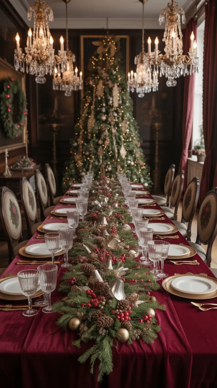 Victorian Christmas Feast in Velvet, Crystal and Candlelight