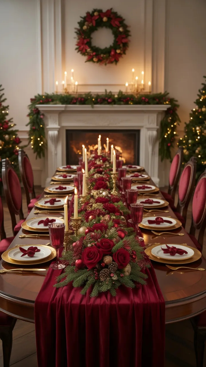 Victorian Christmas by Candlelight at the Crimson Table
