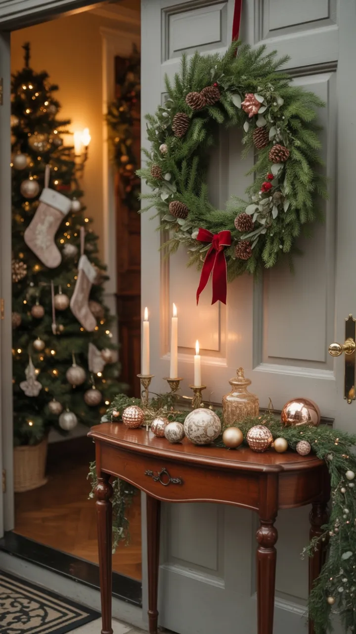 Victorian Hearthside Welcome in a Golden Christmas Glow