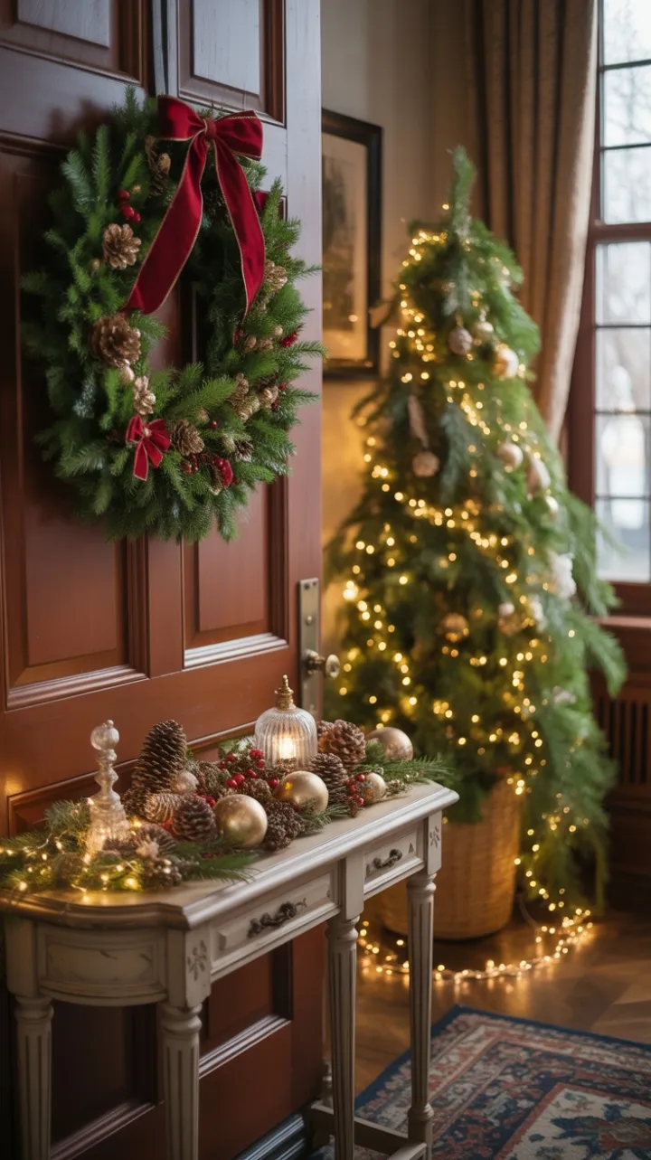 Victorian Holiday Welcome Bathed in Warm Golden Light