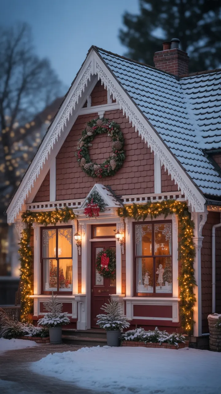 Snow-Kissed Victorian Christmas Glow