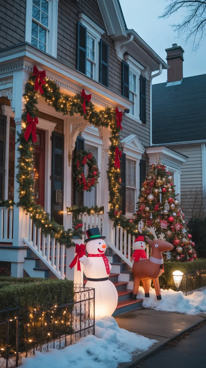 Victorian Home Dressed in Twinkling Christmas Magic