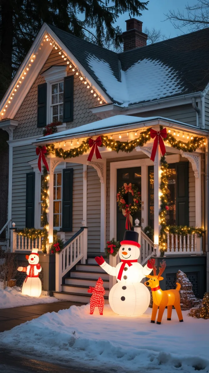 Victorian Home Wrapped in Warm Christmas Magic