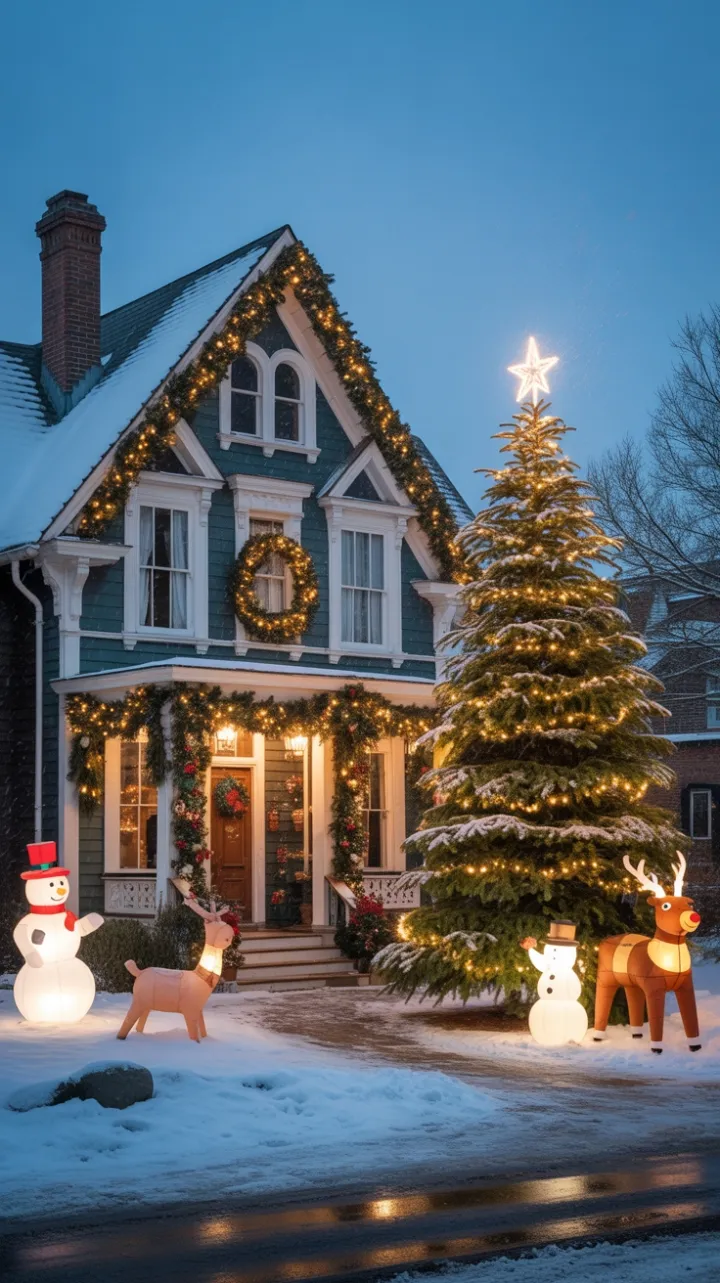Victorian Home Dressed for a Storybook Christmas