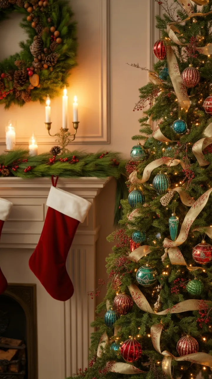 Jewel-Toned Victorian Christmas by Candlelight