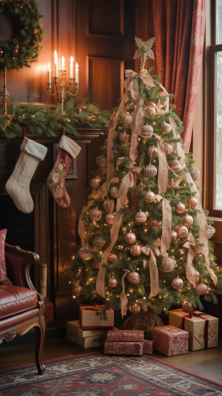 Victorian Fireside Christmas Glow
