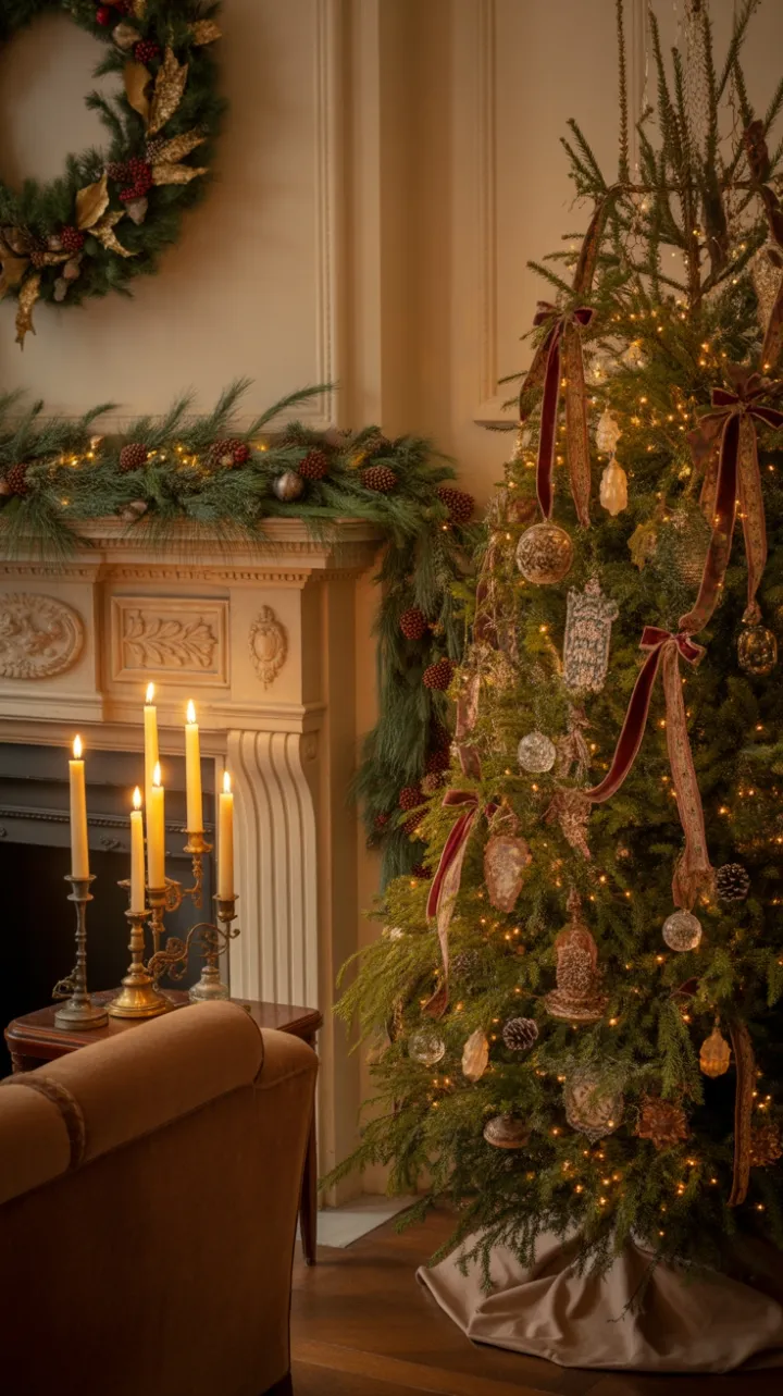 Yuletide Warmth in a Victorian Parlor