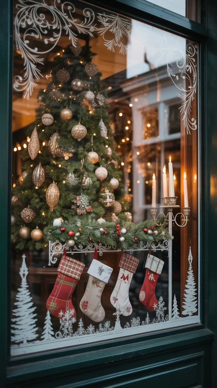 Window of Victorian Yuletide Magic