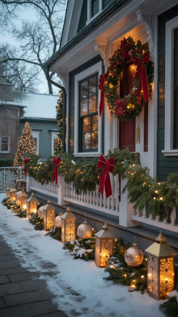 Lantern-Lit Victorian Christmas Wrapped in Velvet and Light