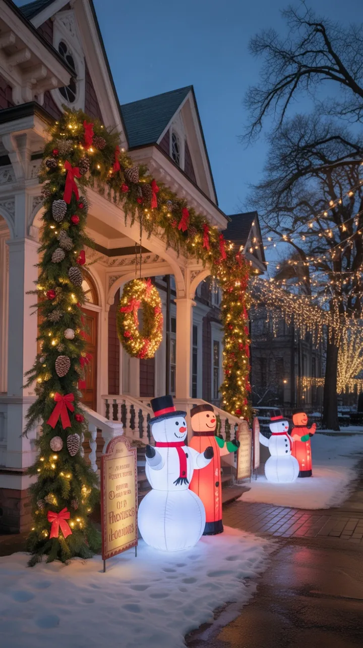 Starlit Victorian Christmas Embrace