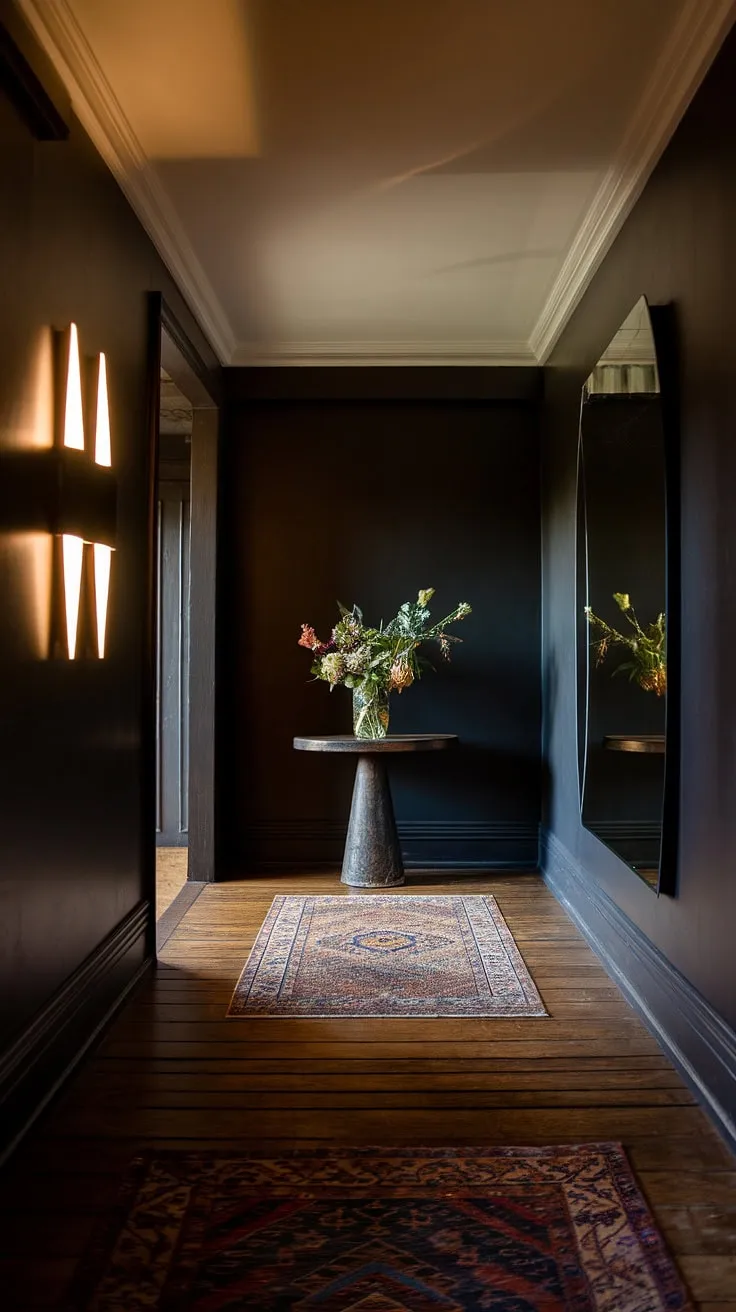 Where Victorian charm meets modern minimalism. The interplay of textures and light creates an inviting atmosphere, a testament to the beauty of blending eras. A subtle nod to the past, a bold step into the present.