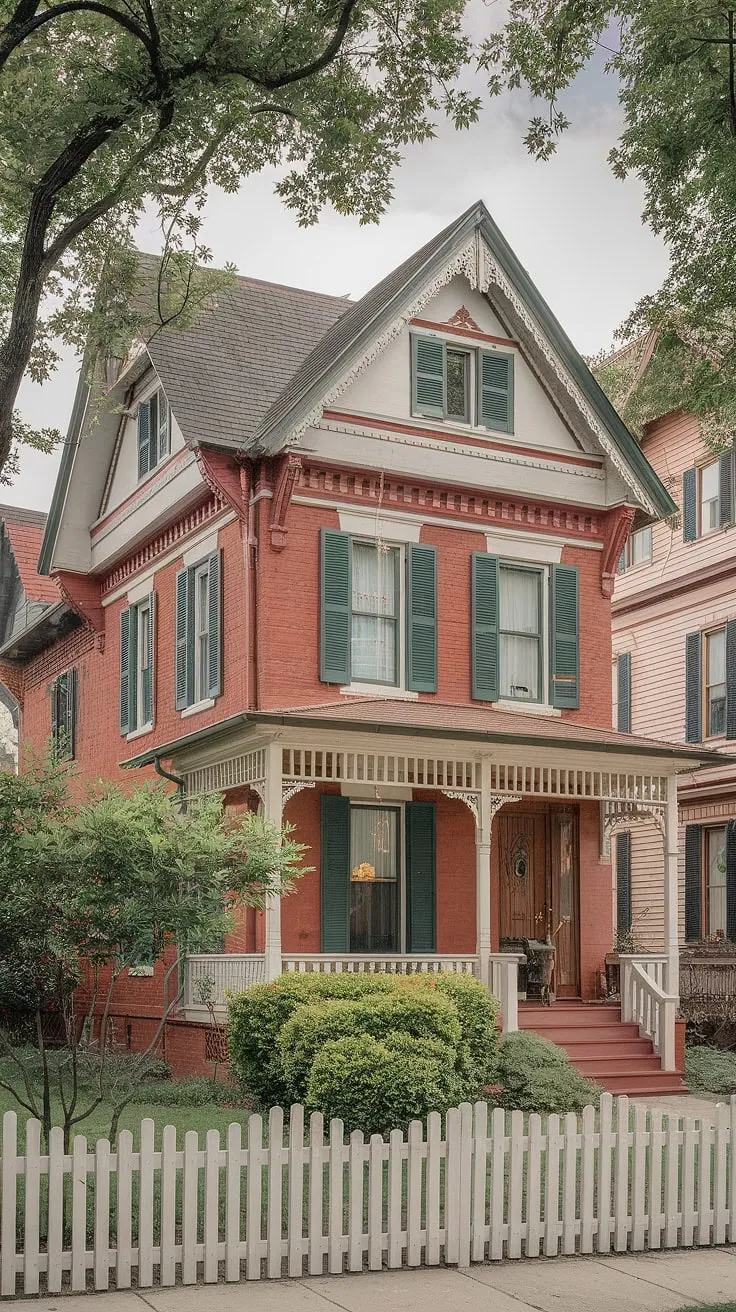 A picturesque Victorian house boasts intricate details and a well-kept yard, showcasing its timeless appeal.