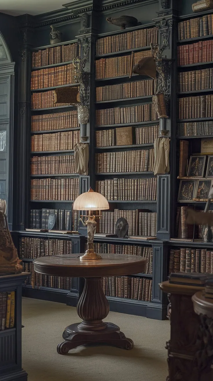 Lost in the hushed reverence of a Victorian library, surrounded by the whispered secrets of leather-bound classics and the comforting glow of a lamplight. The air itself hums with untold stories, a tangible testament to the enduring power of literature. A sanctuary of knowledge, a haven for the imagination, a place where time seems to slow its relentless march.
