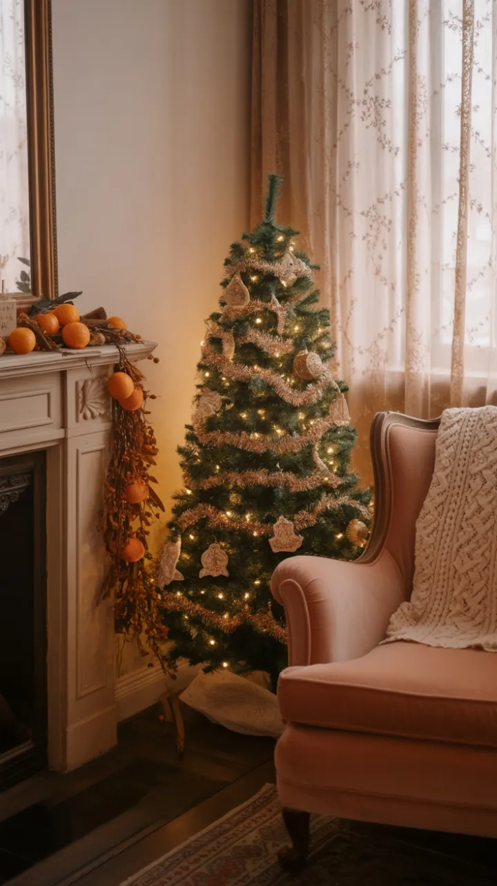 A Cozy Vintage Christmas in a Petite Apartment